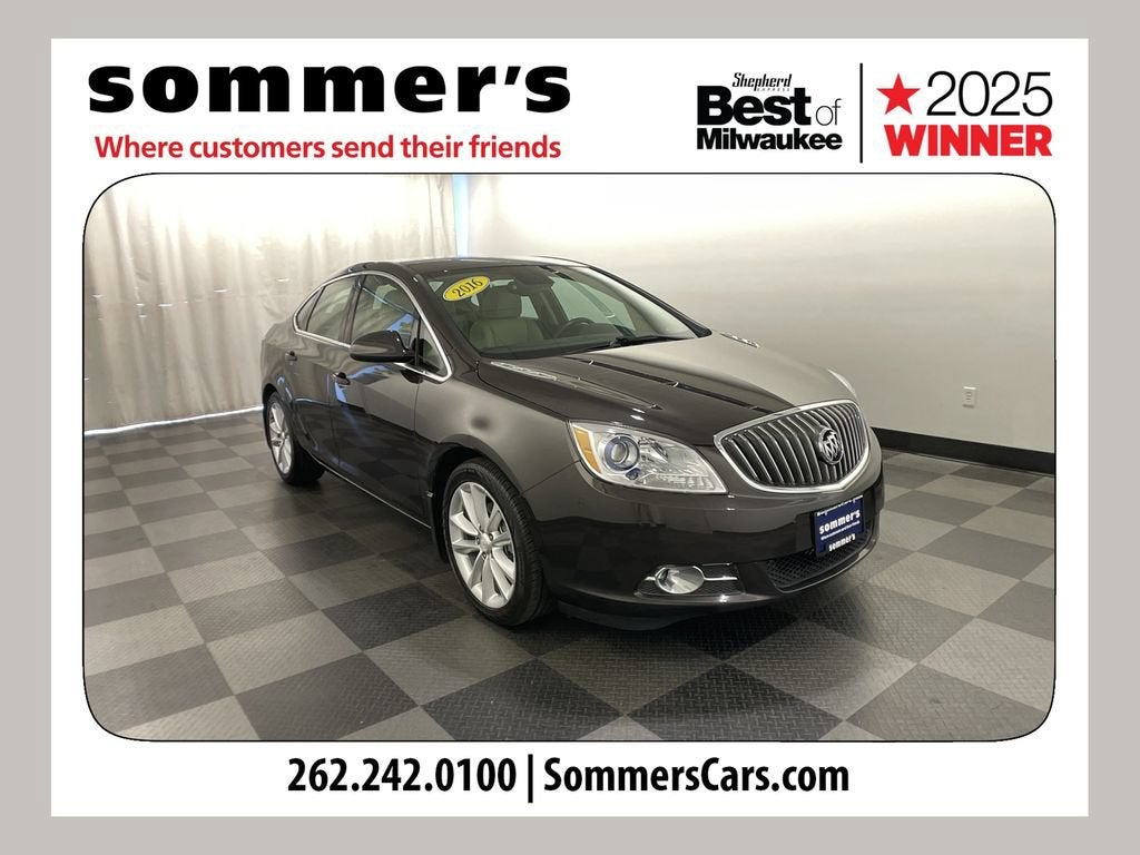 2016 Buick Verano Convenience Group in Mocha Metallic — front three-quarter view