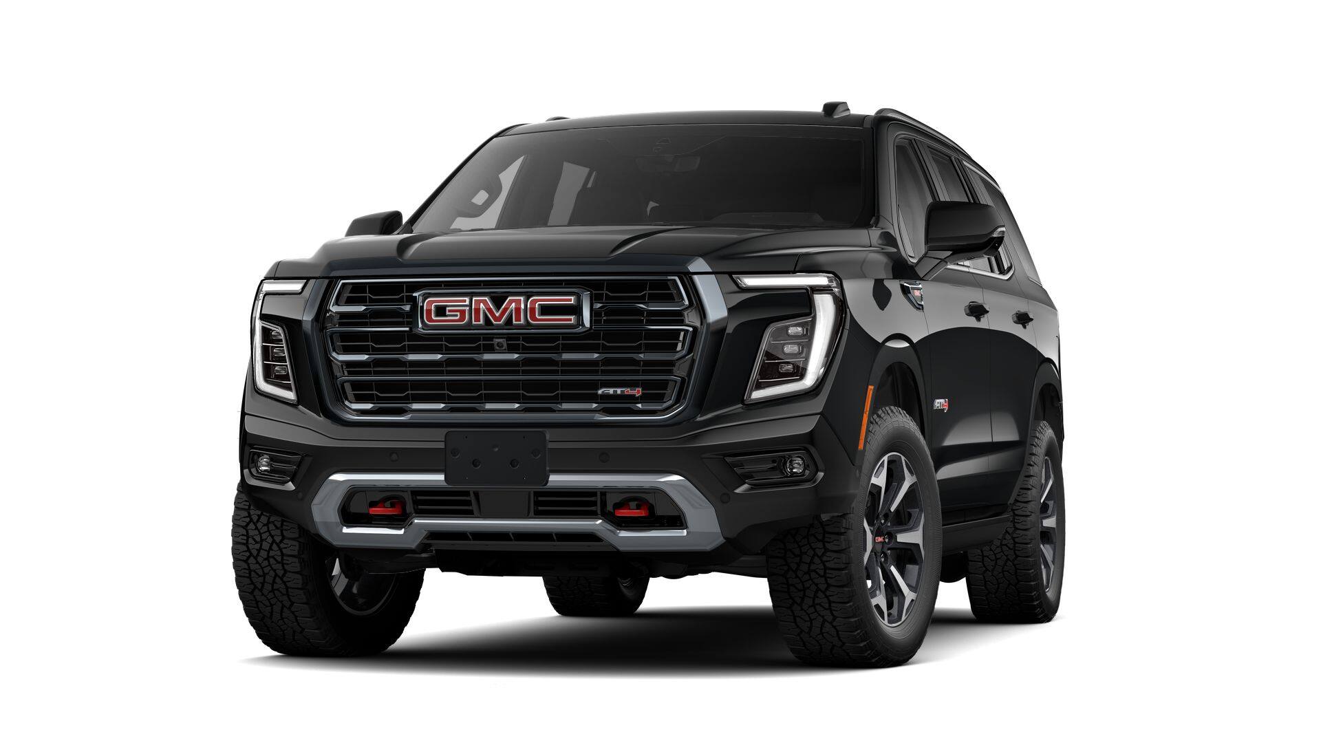 2026 GMC Yukon AT4 in Onyx Black — front three-quarter view