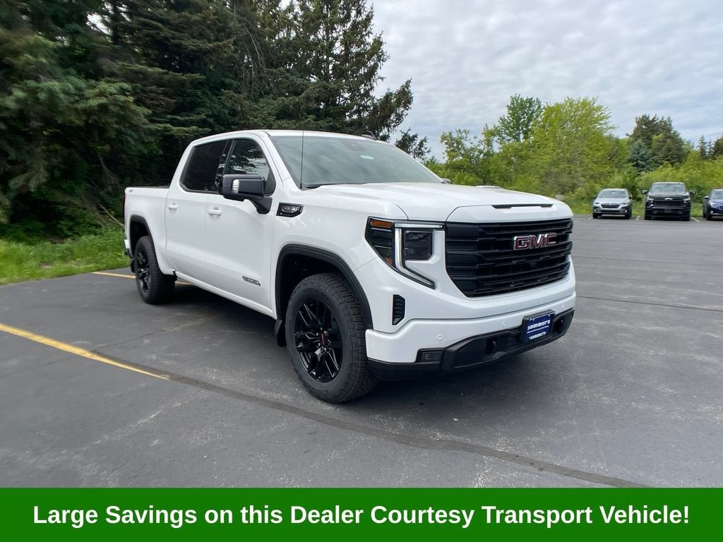 2026 GMC Sierra 1500 Elevation in Summit White — front three-quarter view