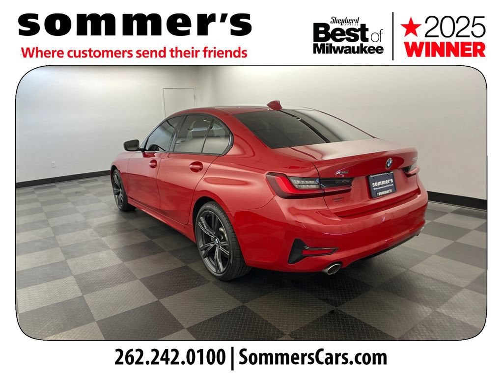 2022 BMW 3 Series — rear three-quarter view