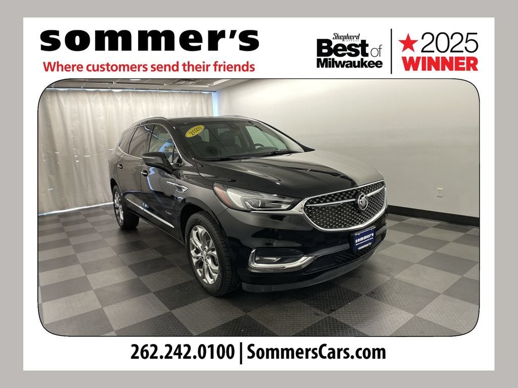2020 Buick Enclave Avenir in Ebony Twilight Metallic — front three-quarter view