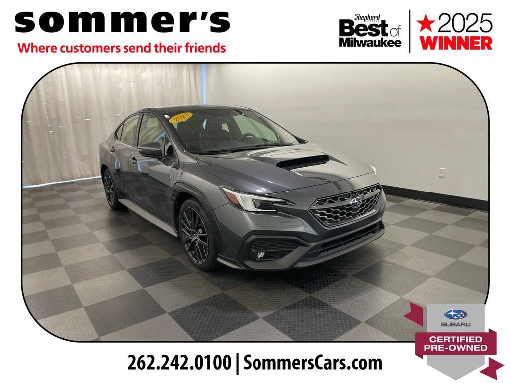 2023 Subaru WRX Limited in Gray — front three-quarter view