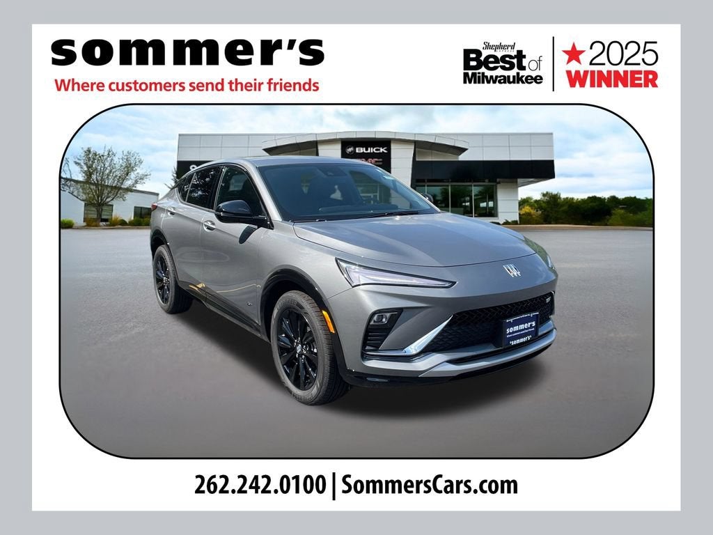 2026 Buick Envista Sport Touring in Moonstone Gray Metallic — front three-quarter view