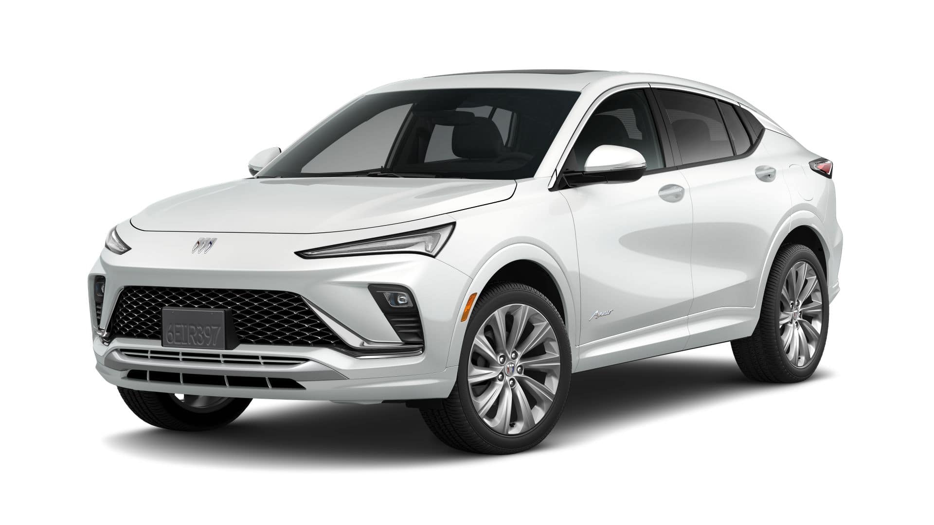 2026 Buick Envista Avenir in White Frost Tricoat — front three-quarter view