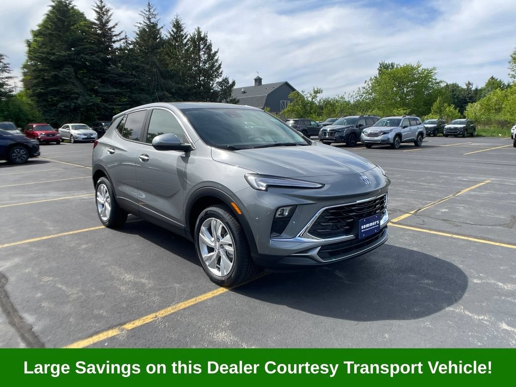 2026 Buick Encore GX Preferred in Moonstone Gray Metallic — front three-quarter view